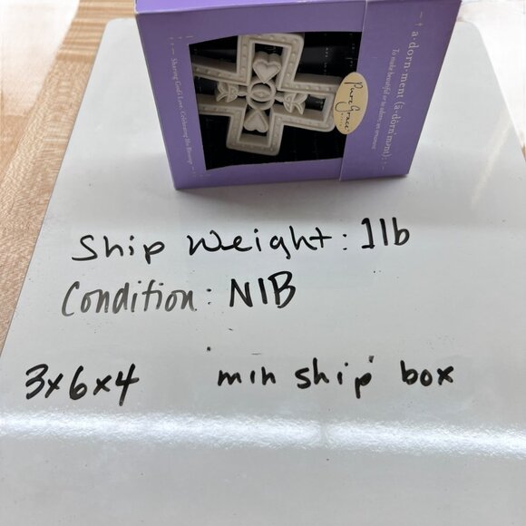 Pure Grace Covenant Cross Adornment Ivory NIB - Picture 9 of 9